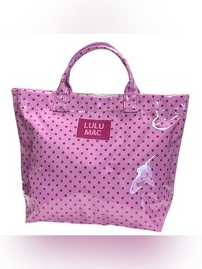Lulu Mac Pink Polka Dot Tote Bag